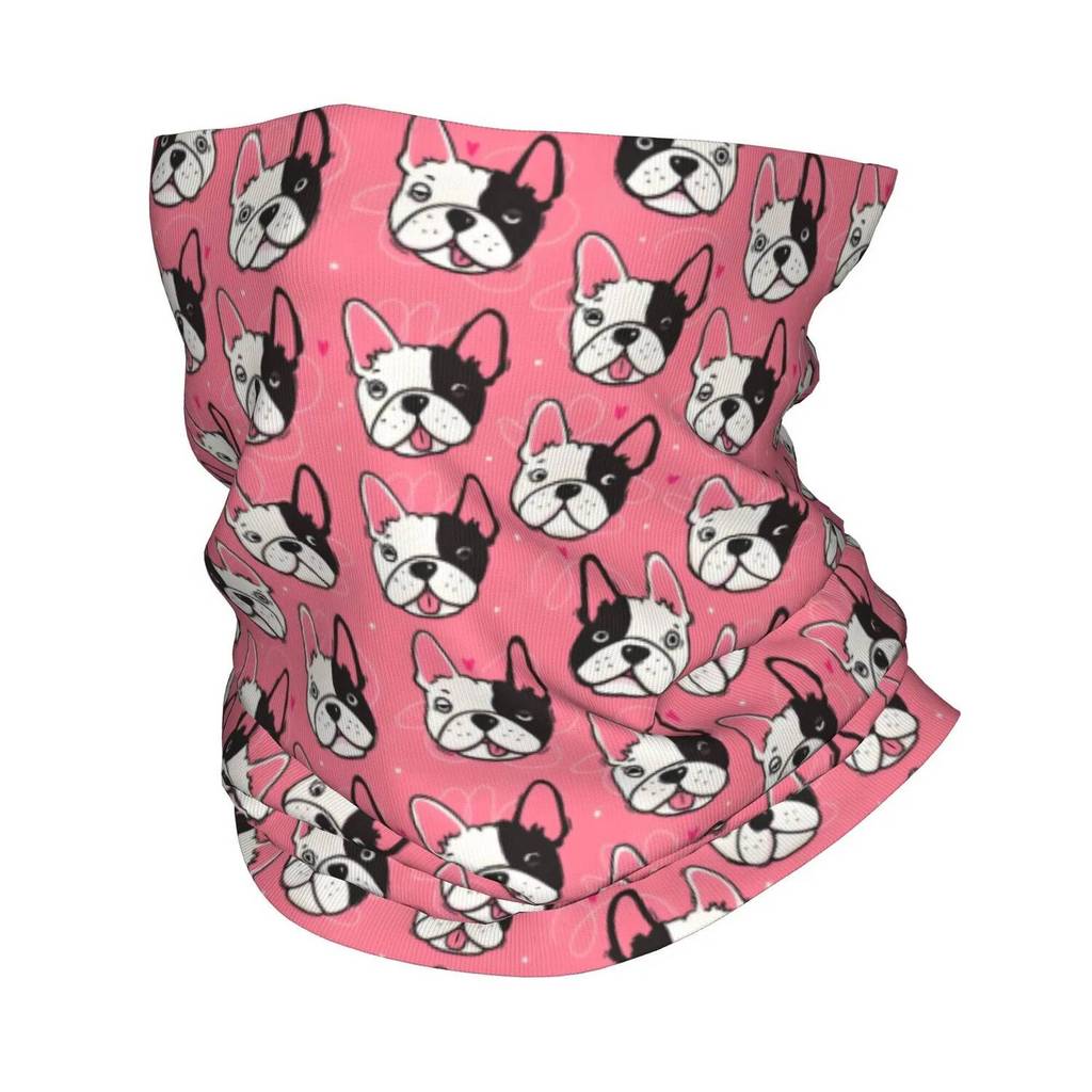 Personalizado Buldogue Francês Bandana Pescoço Mais Quente Mulheres Homens Inverno Tubo De Esqui Cachecol Gaiter Pet Cão