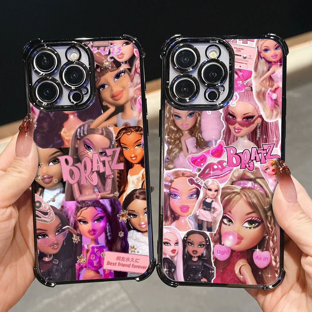 Moda Bratz Boneca Anti-Choque Caso Para Samsung A57 A37 A27 A17 A07 A56 A36 5G A52S Material Macio A06 Capa A55 A54 A53