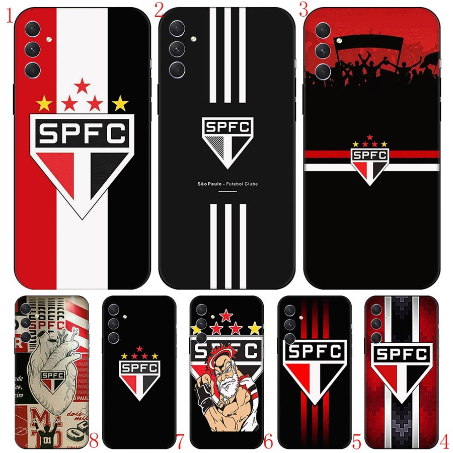 LD15 Futebol spfc club FC Samsung S6 S7 S8 S9 Edge Plus TPU Fosco Capa De Telefone Protetora Macia