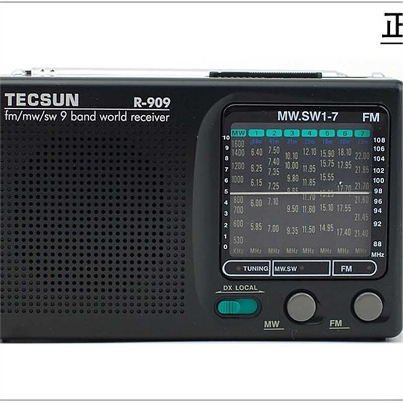 Rádio de banda completa de bolso Tecsun/Tecsun R-909 909