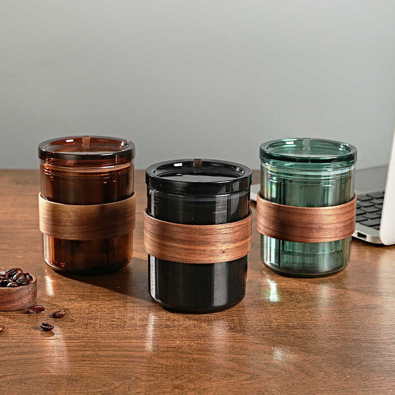 Conjunto de cafeteira três em um feito à mão, Mini filtro portátil, filtro de espuma, copo, filtro, viagem, café portáti