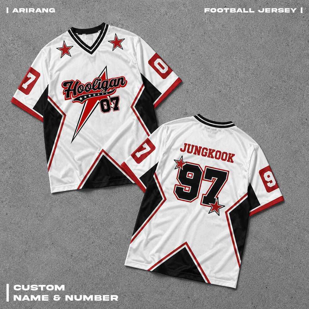 Camisa De Futebol Do Grupo Kpop Inspirada Para Fãs , Roupa De Reunião De Concerto Da Turnê Mundial , Camiseta De Estrela
