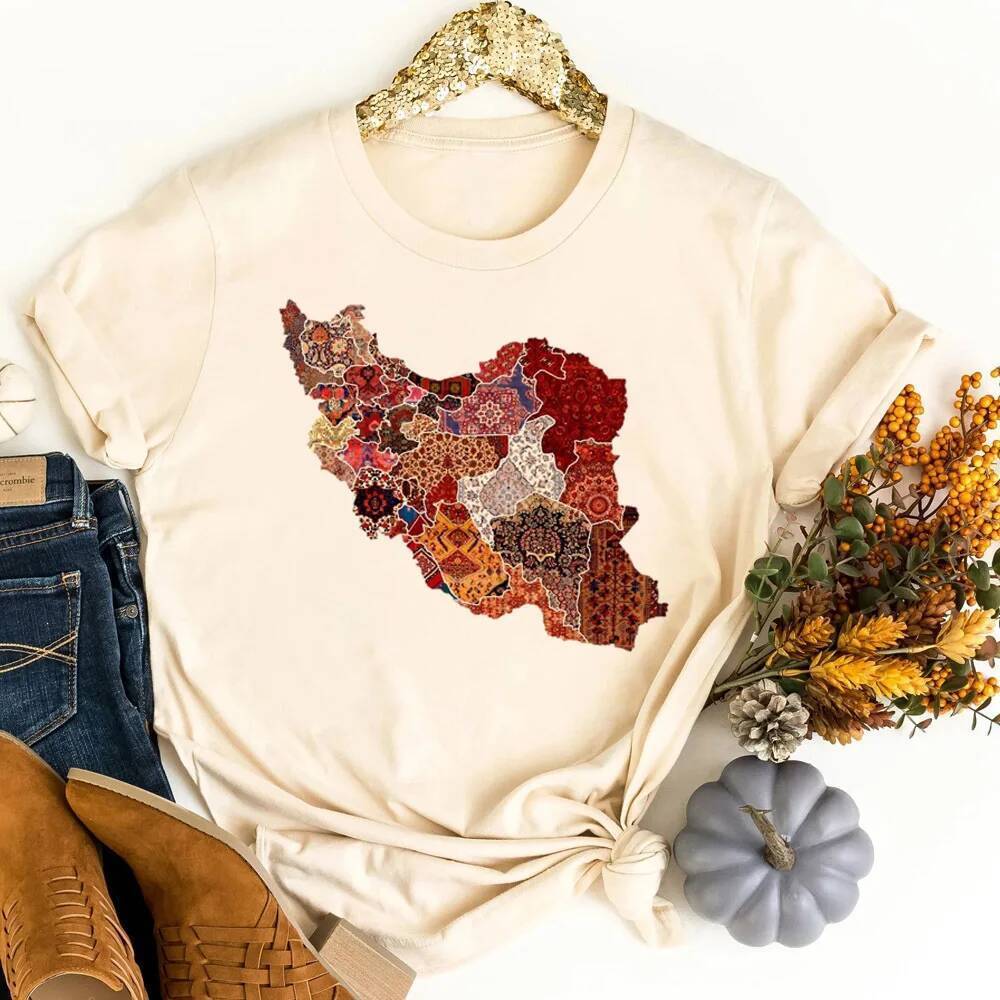 Camisa Iran femme anime baddie Gótico Bonito Barato Topo Camisetas Moda Coreana Retro Estética manga Liquidação Vendas