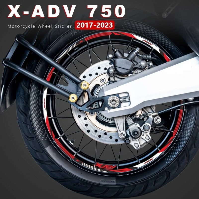 Adequado para Honda X-ADV 750 XADV750 decalque do aro da roda decoração à prova dwaterproof água cubo da roda adesivo do