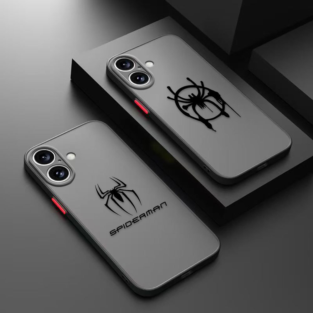 Homem-Aranha Os Vingadores Logotipo Fosco Caso De Telefone Para OPPO A5X A5 A6 A9 A15 A16 A17 A31 A38 A53 A54 A55 A57 A5