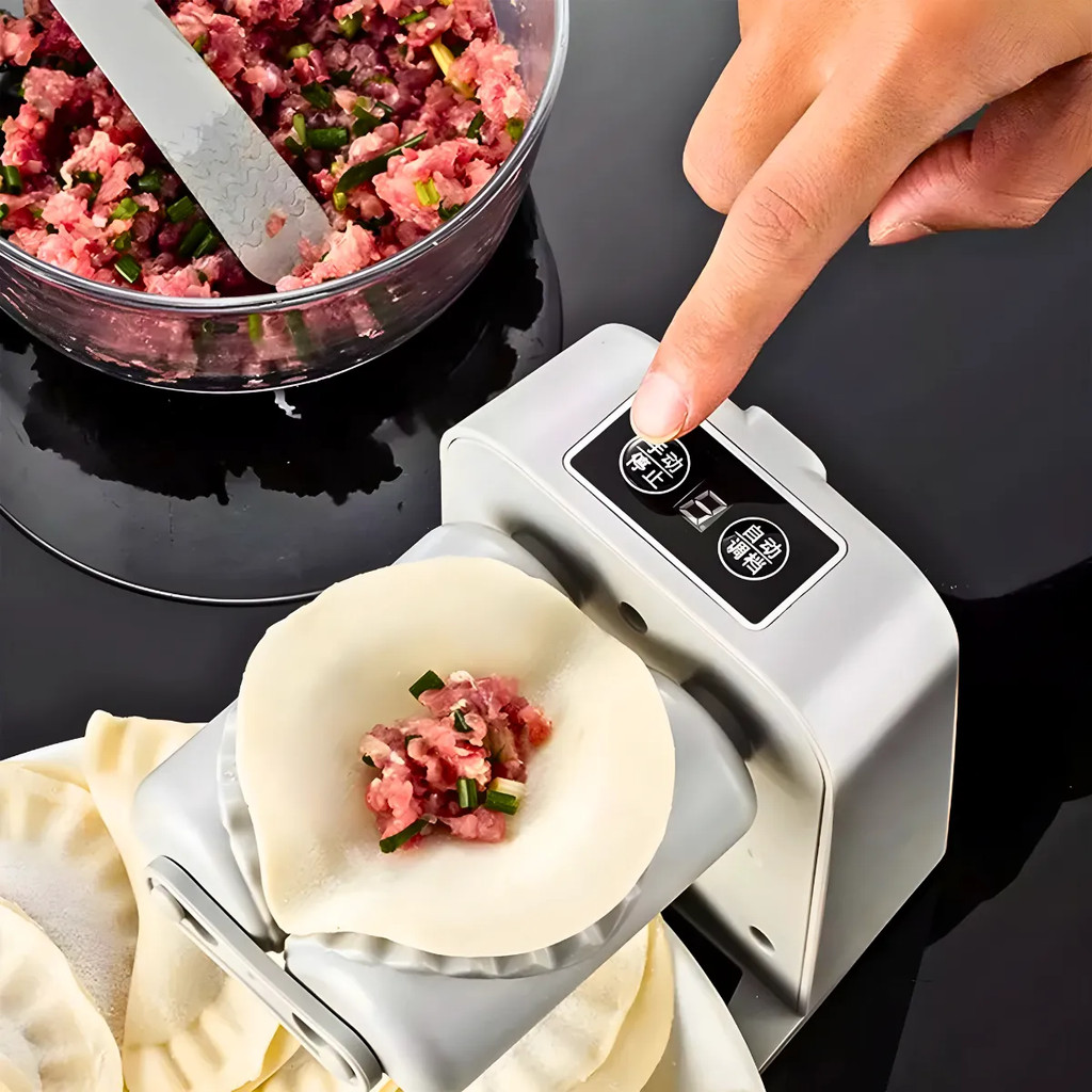 Máquina de Fechar Pastel e Guioza Automático com Temporizado, máquina de fazer pastel, fechador de pasteis automático