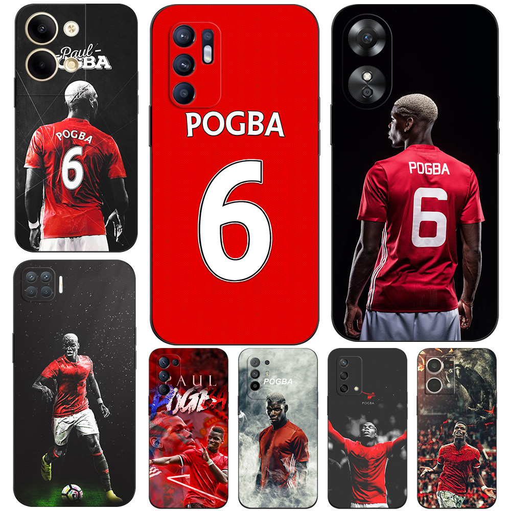 Capa Para OPPO A1K K3 K10 A77 5G 2022 Traseira Do Telefone Silicone Macio Preto Tpu Futebol Paul Pogba