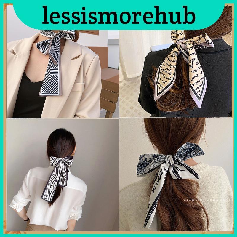 Tiaras Xadrez Versáteis , Lenço De Seda , Corda De Cabelo , Ideal Para Decoração De Pescoço E Pulso Mulheres