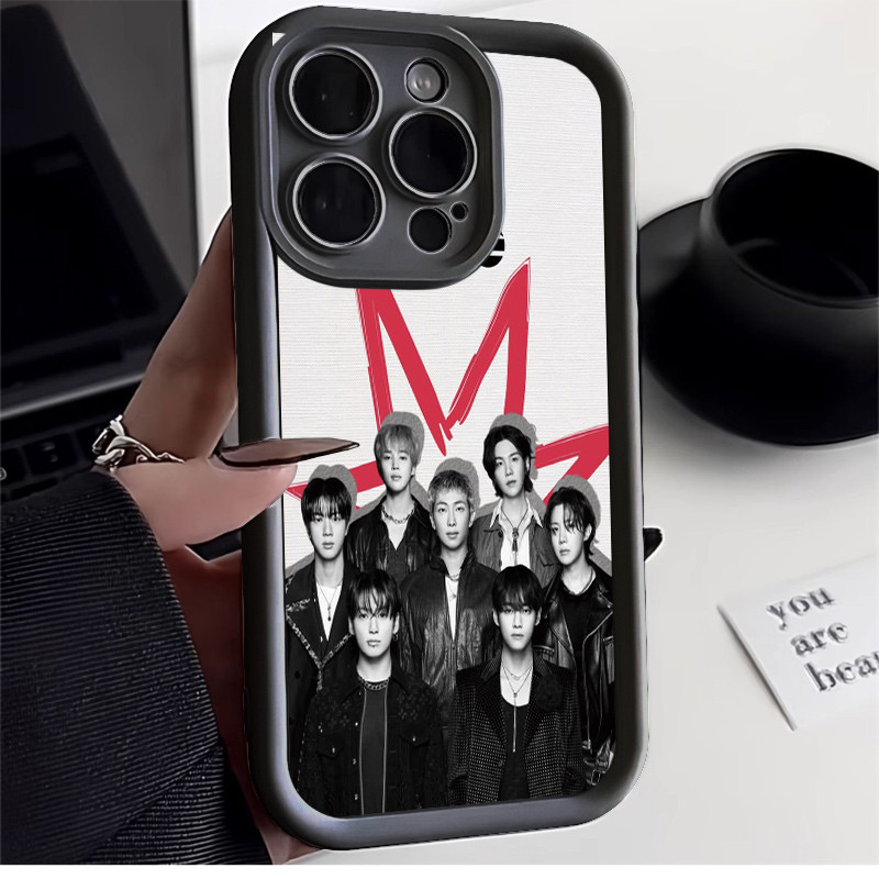 BTS TPU anti-impacto Capinha Capa Para Samsung A14 A15 A54 A55 A05S A16 A07 A17 S22 S23 S24 S25 FE Ultra