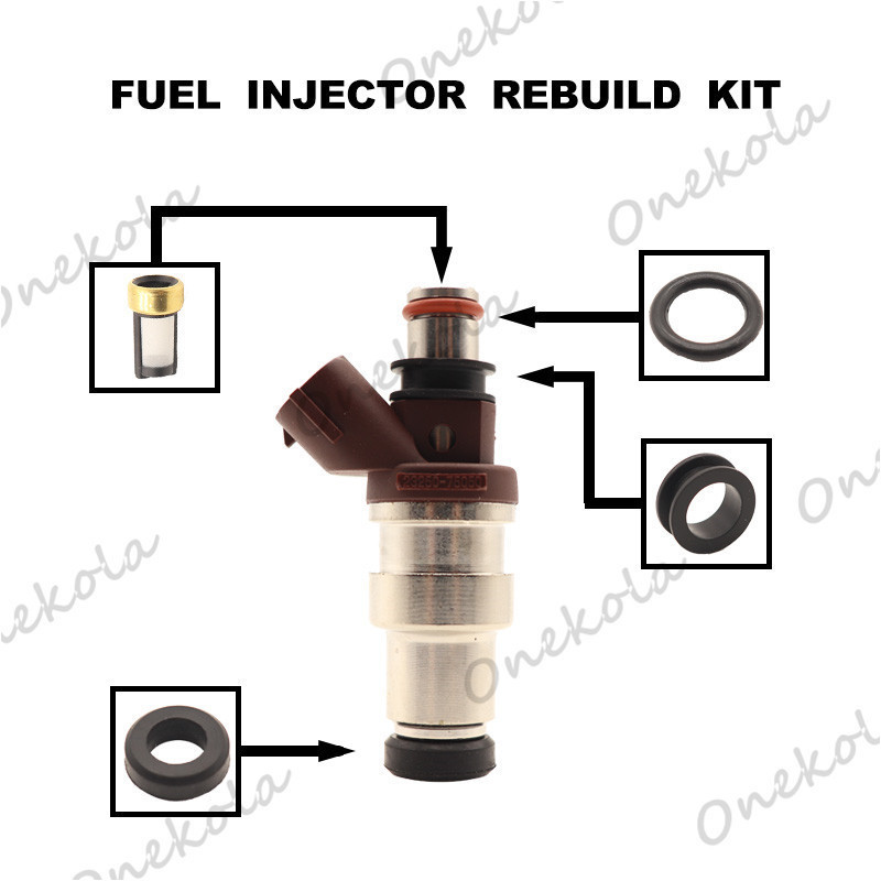 Kit de reparo de injetor de combustível, filtro de anel de vedação adequado para dominador RZJ9 #3RZ 23250-75050
