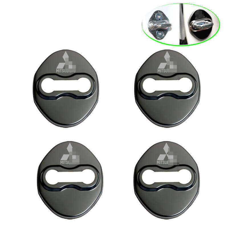 LAIFU 4 Pçs Capas Para Mitsubishi ASX Triton G Randis Lancer O Utlander Pajero Fuso Classe Metal Fechadura Da Porta Capa