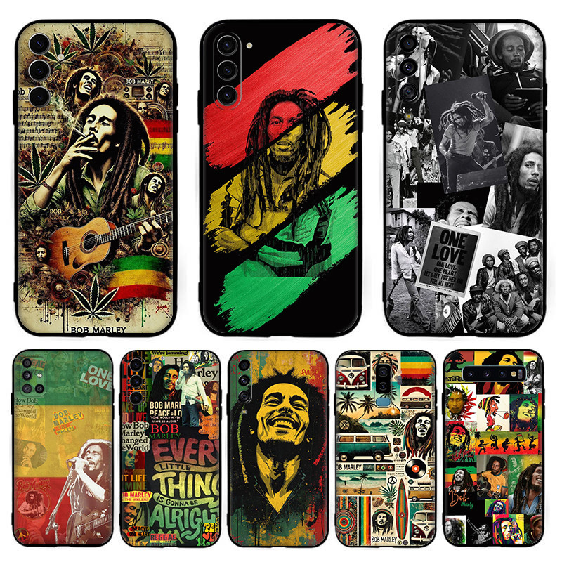 Para Samsung S7 Edge S8 S9 Plus bob Marley TPU Capa De Telefone De silicone Macio 5Y28 FI