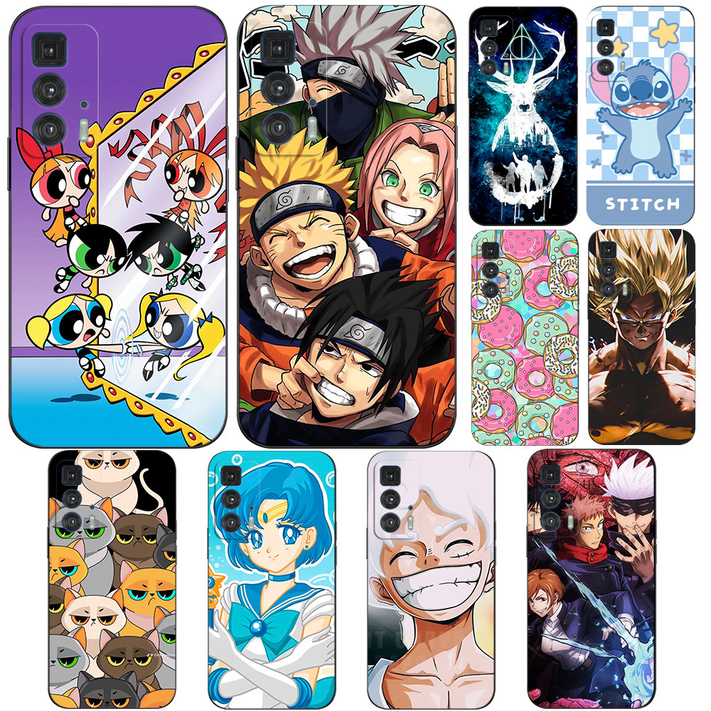 Capa Para Motorola Edge 20 Pro 5G De Silicone Macio Traseira De Telefone Moto Edge20Pro Protetora Preta Tpu design Intel