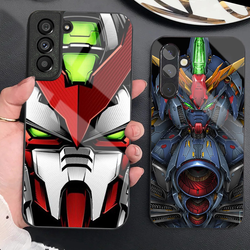 gundam 17 Capa De Telefone De Vidro Para Samsung Galaxy S9 Plus S10 S10e S20 FE S20 S21 S22 S23 S23 S24 S25 S26 Ultra