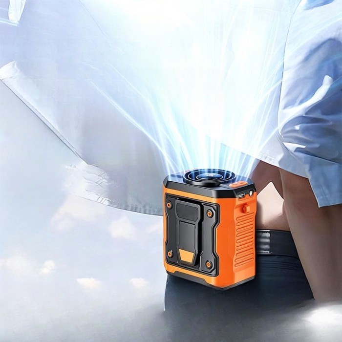 Pendurado cintura ventilador elétrico local de construção ventilador portátil Ultra-longa espera ao ar livre pendurado p