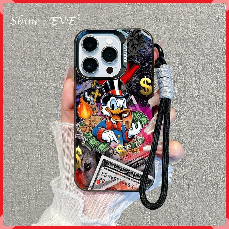 Capinha Tio Patinhas Rico Anti-Impacto Para iPhone 7 8 X XR XS Max 11 12 13 14 15 16 17 Pro Max Plus