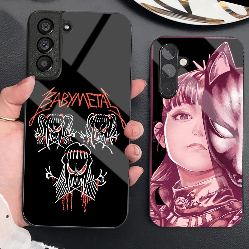 babymetal 03 Capa De Telefone De Vidro Para Samsung Galaxy S9 Plus S10 S10e S20 FE S20 S21 S22 S23 S23 S24 S25 S26 Ultra