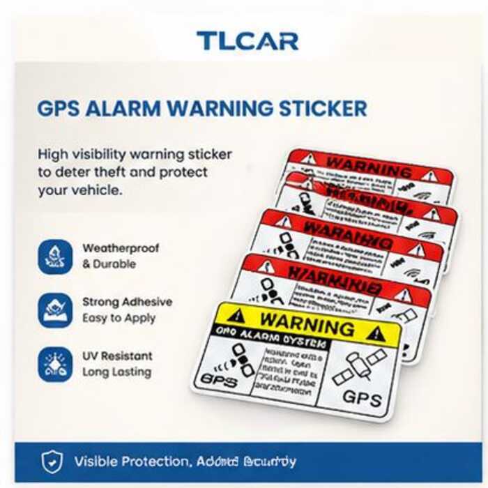 TLCAR Hysss Personalidade Criativa Carro GPS Alarme Veículo Satélite Posicionamento anti-Roubo Aviso De Segurança Adesiv