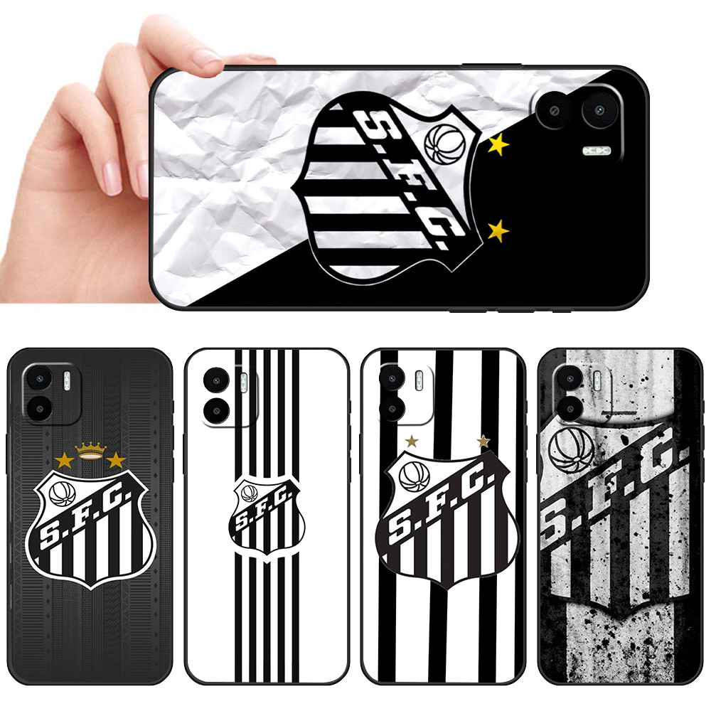 Capa De Telefone Preta Macia Para Xiaomi Redmi A1 A2 A3 A3X 11A 12 K50 Pro K50 Gaming Capinha Preto e Branco Futebol Tor