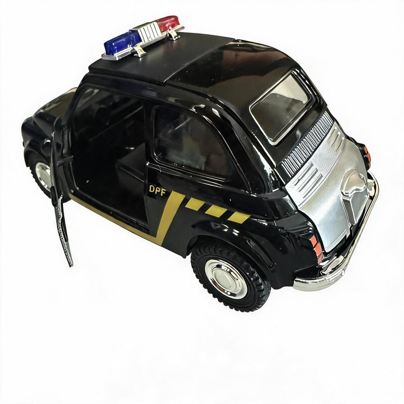 Carrinho De Polícia Federal Fusca Miniatura Fricção Abre Portas 12cm