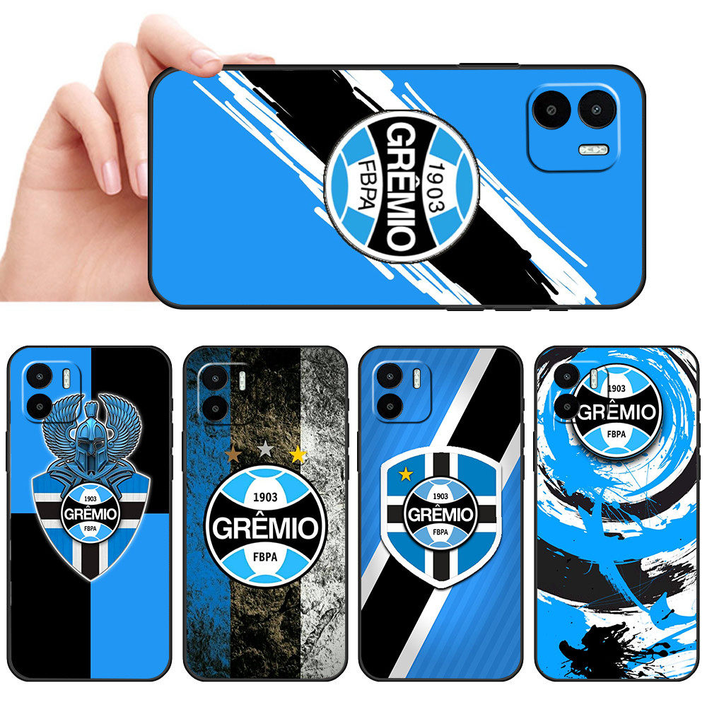 Capa De Telefone Preta Macia Para Xiaomi Redmi A1 A2 A3 A3X 11A 12 K50 Pro K50 Gaming Gremio Azul Preto arte torcedor RS