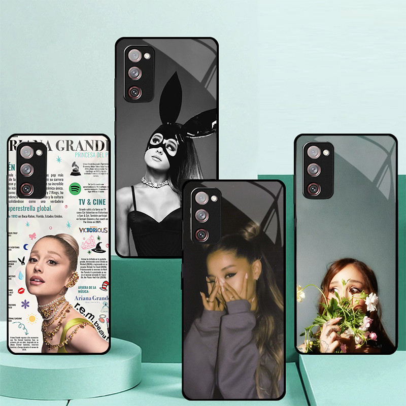 Ariana Grande 04 Caso De Telefone Vidro Para Samsung Galaxy S9 Plus S10 S10e S20 FE S20 S21 S22 S23 S23 S24 S25 S26 Ultr