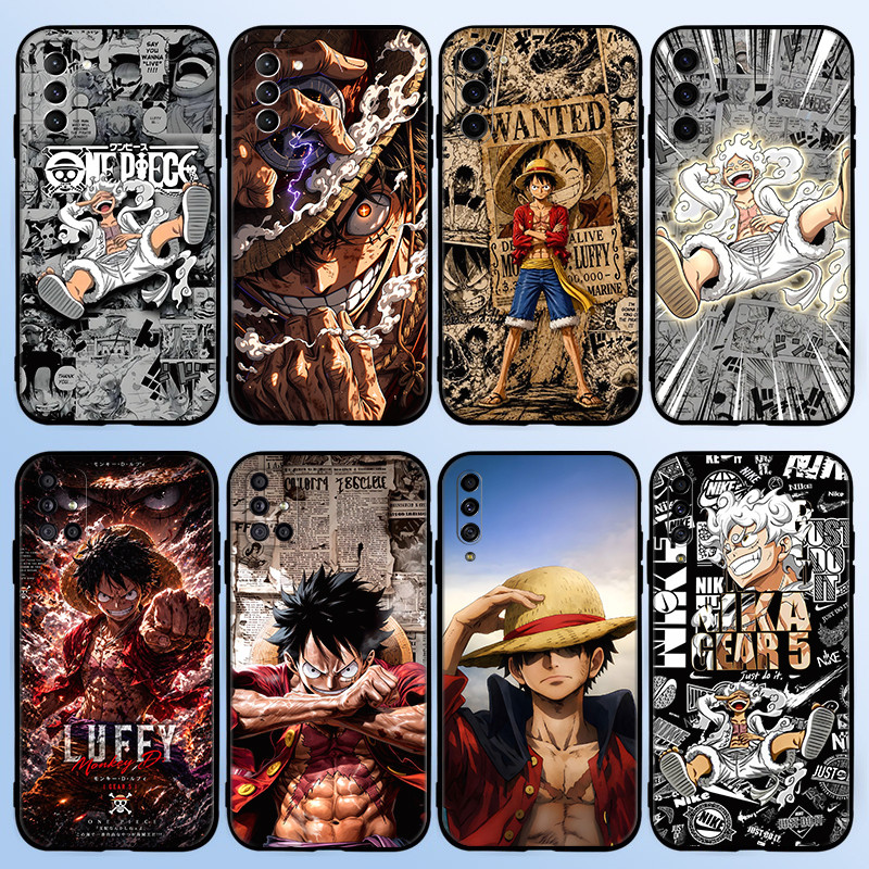Para Samsung S7 Edge S8 Plus S9 S10 S10E Lite S20 Ultra Anime Uma Peça Luffy Embalagem 5Y20 Preto TPU Macio Silicone Cas