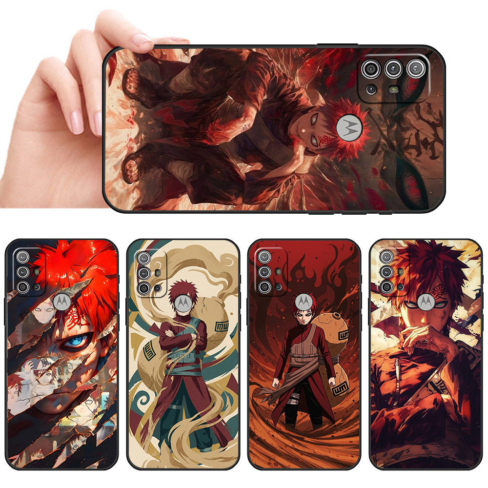 Capa De Telefone Preta Macia Para Moto G10 G20 G30 G22 G23 G50 G52 G53 G73 G82 Gaara Estilo ninja Aréia cor bege Proteto