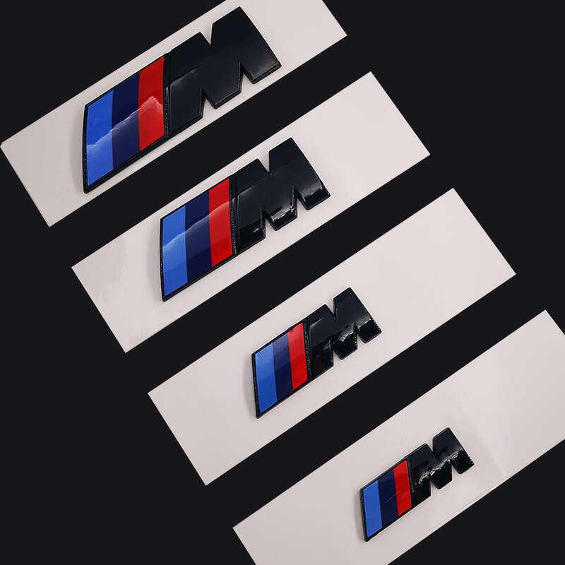 PuraAutoRepair [OUS] Adesivo BMW M Logo Power Sport E90 M3 M5 M7 Emblema Da Grade Dianteira Acessórios ABS Material Orig