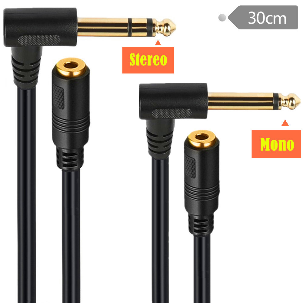 6.35 Mono/estéreo duplo-áudio macho para 3.5mm fêmea cabo de áudio para fone de ouvido amplificador de guitarra AUX