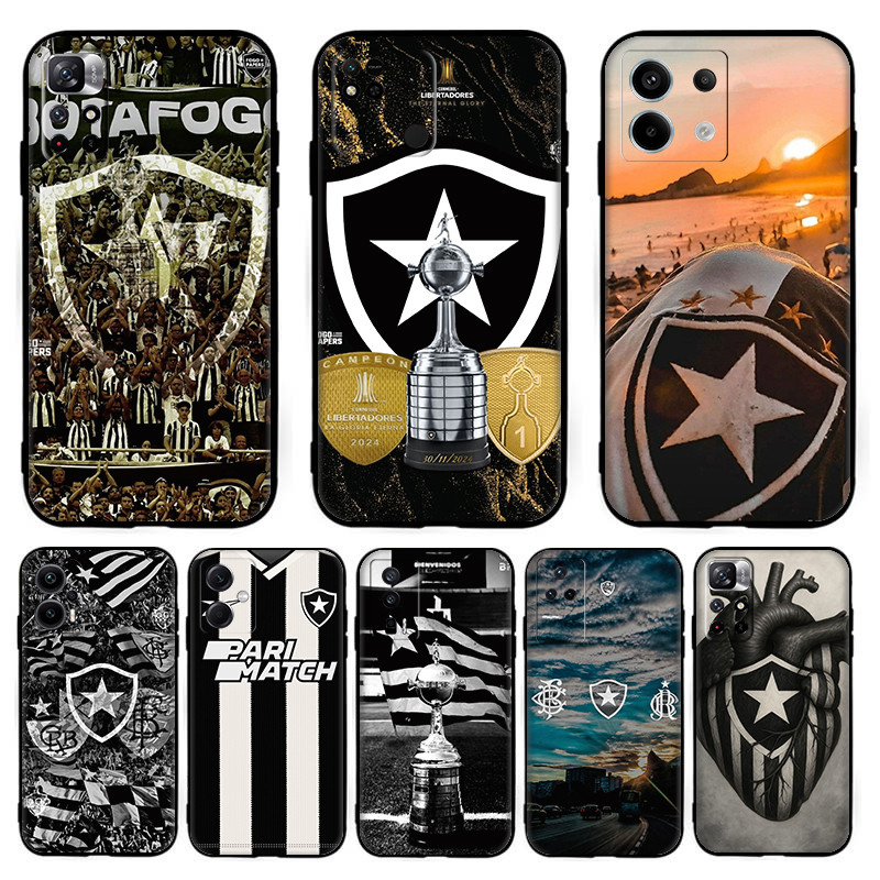Para Redmi Note 14 Pro Plus Botafogo Invólucro 6Y9 Preto TPU Capa De Telefone De Silicone Macio