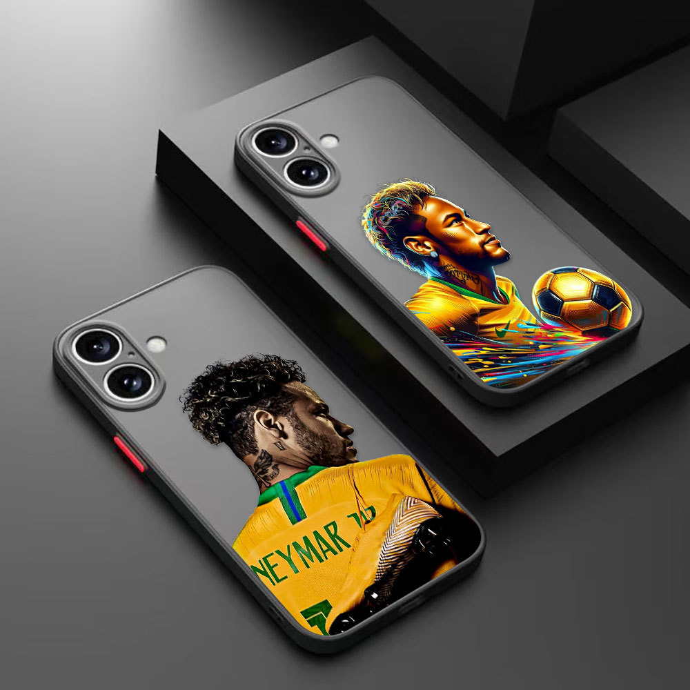 Footballer Superstars Neymar 10 Capa Fosca Para Telefone OPPO RENO 14 14F 13 13F 8 8T 7 7Z 6 5 5F 4F LITE 2F 2Z PRO PLUS