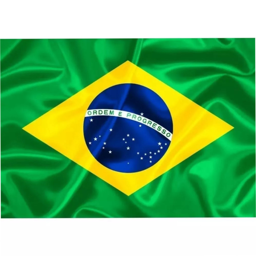 Bandeira Do Brasil Gigante 1,50x0,90m Copa Do Mundo Torcida Decoração Poliéster