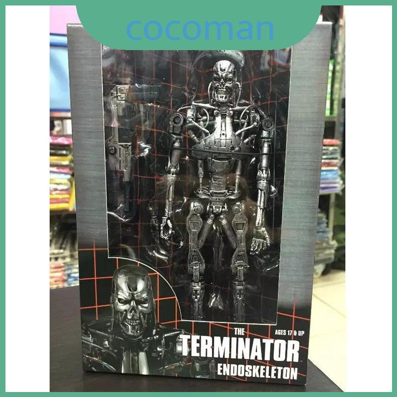 Figura De Ação Terminator Endosqueleton T-800 De Qualidade Premium Com Rifle De Plasma Novo Na Caixa
