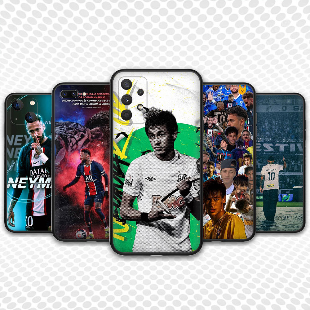 Capa Macia Para Telefone TPU V7E9 Neymar Samsung Galaxy J4 J6 Plus Prime S6 Edge