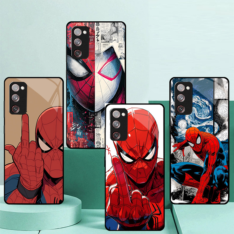 Homem-Aranha 31 Caso De Telefone Vidro Para Samsung Galaxy S9 Plus S10 S10e S20 FE S20 S21 S22 S23 S23 S24 S25 S26 Ultra