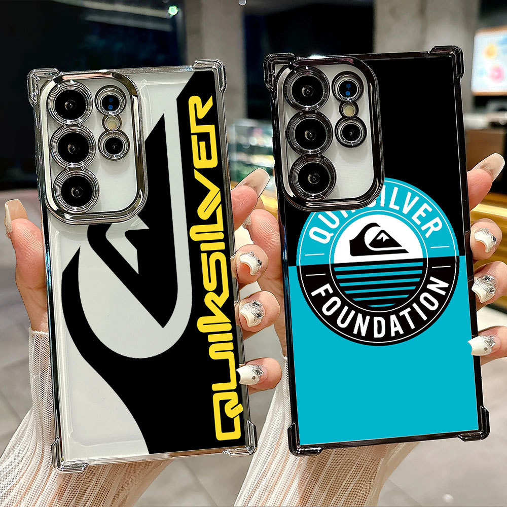 Capa Transparente Luxuosa Para Surf E Skate Quiksilver Samsung S26 Ultra A57 S24 S23 S22 S21 S25 Plus S20 S25FE S26EDGE