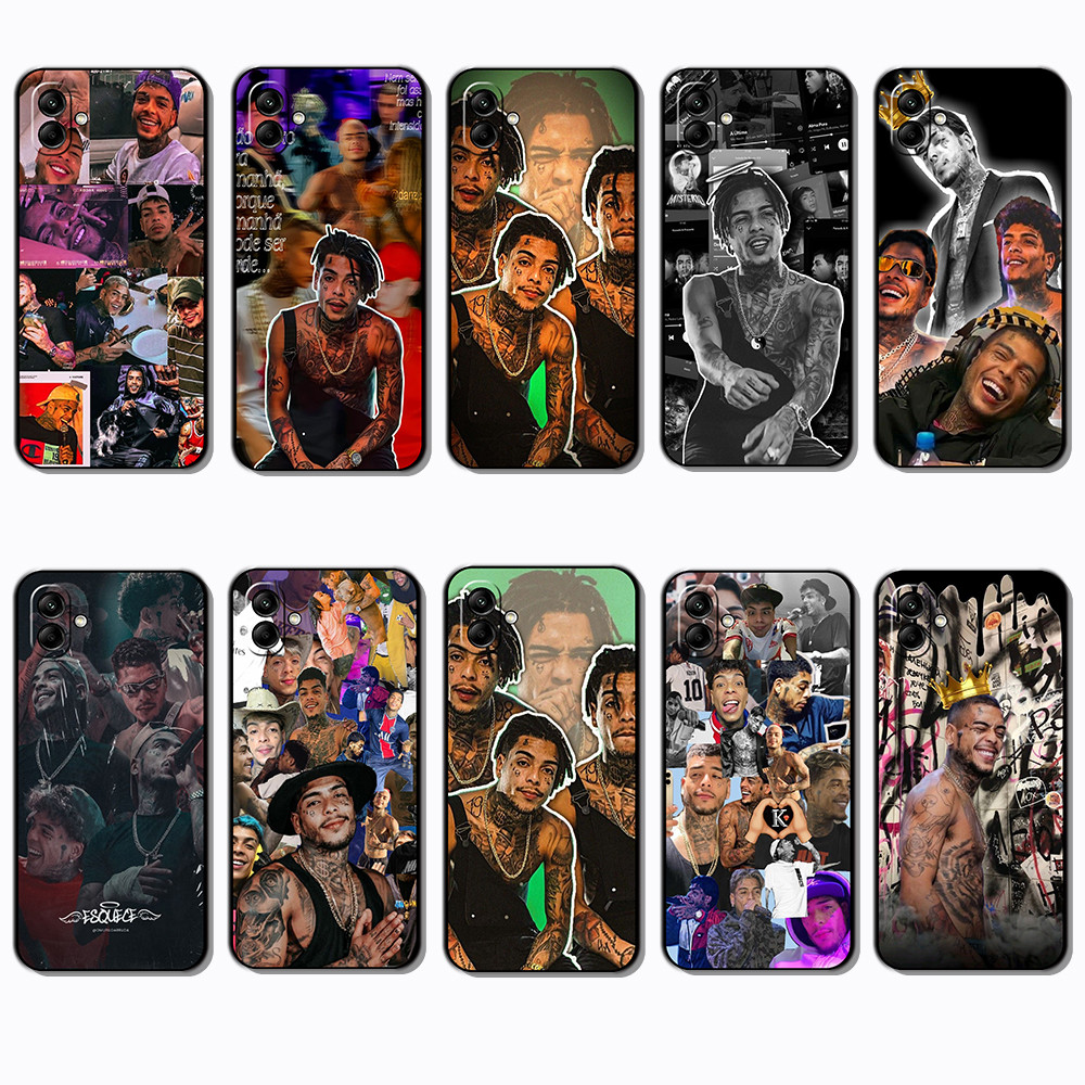 Para 3c Samsung Galaxy A04 A04E A05 A06 A07 MC Kevin Capa De Telefone Colorida TPU Preta Macia