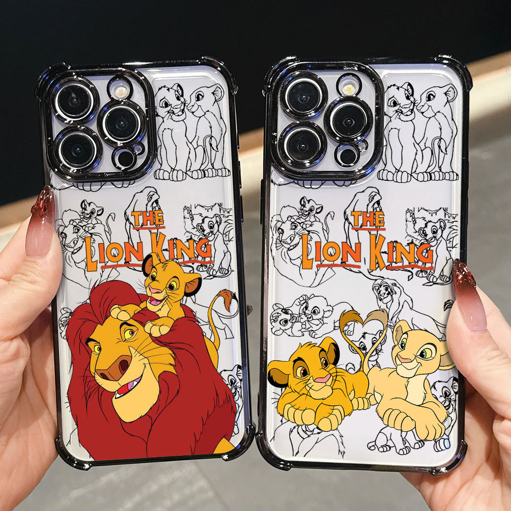 Simba O Rei Leão Capa Anti-Choque Para Samsung A57 A37 A27 A17 A07 A56 A36 5G A52S Material Macio A06 A55 A54 A53 A25 A2