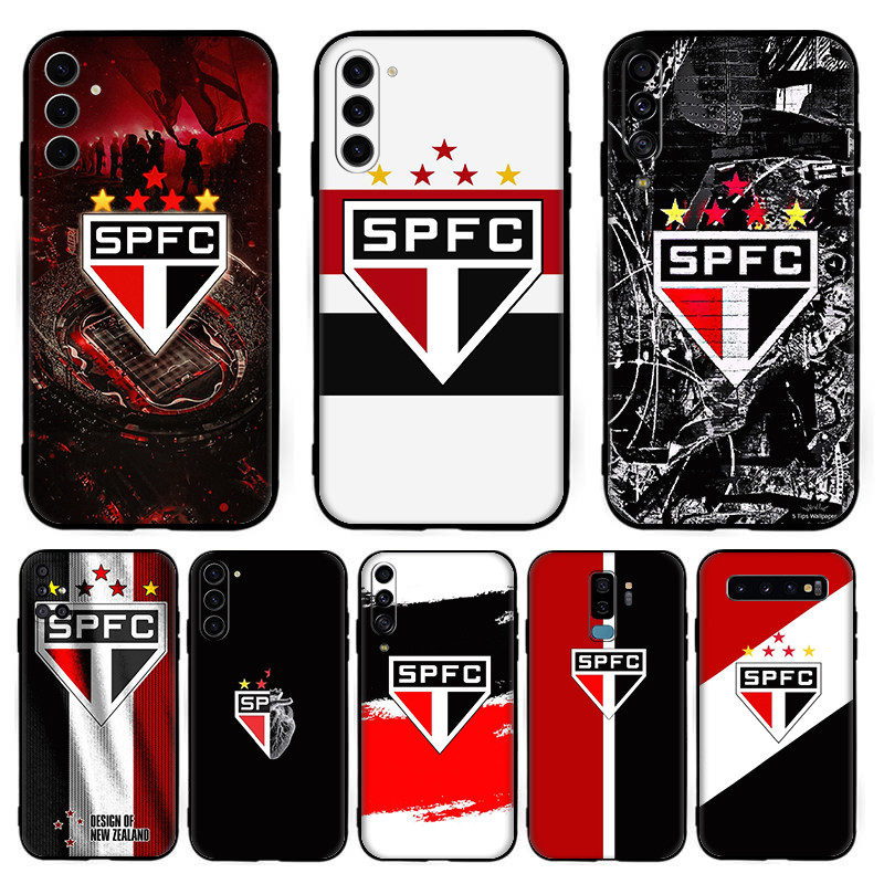 Para Samsung S7 Edge S8 S9 Plus São Paulo Invólucro 6Y9 Preto TPU Capa De Telefone De Silicone Macio