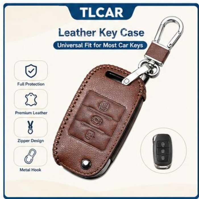 TLCAR Couro Carro Flip Chave Fob Caso Capa Saco Para Kia Rio Alma Optima K5 Sorento Picanto Soluto Carens Forte Stonic R
