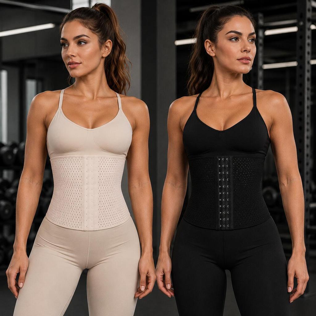 Cinta Modeladora Abdominal Feminina Fitness Compressão Cintura Alta Respirável Para Academia PP ao GG