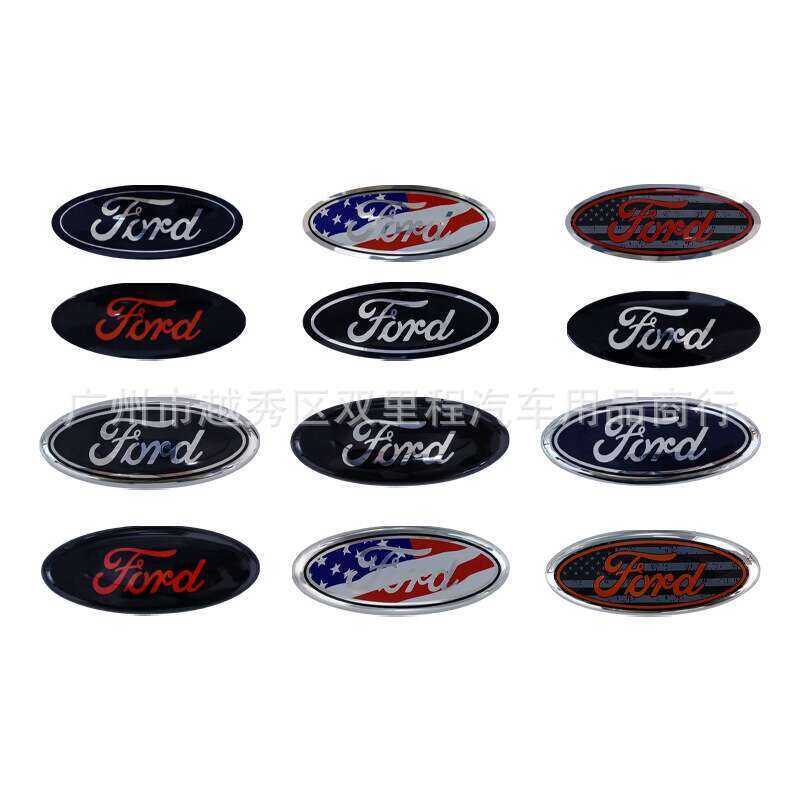 PuraAutoRepair 14.3X6cm 12.5X5cm Capa De Emblema Para Ford Focus Fiesta Mondeo KUGA KA Fusion Ecosport Lynx Logotipo Da