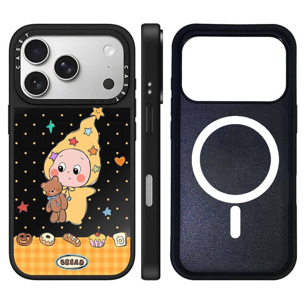 Capa De Carregamento Magnético Sem Fio Espelhada Prateada Compatível Com IPhone 13 14 15 16 17 Pro Max PLUS Wave Point T