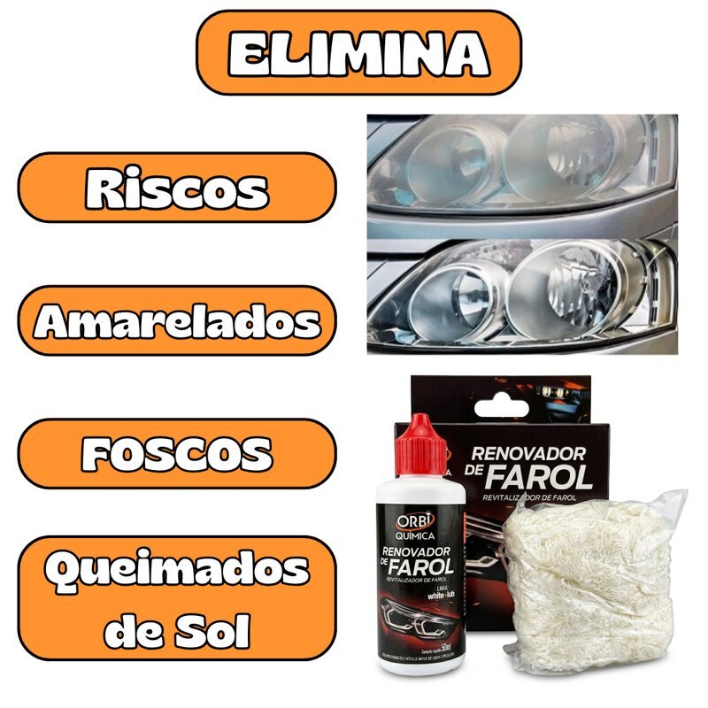 Restaurador de farol Revitalizador Órbi Quimíca 50ml — imagem 2 de 2
