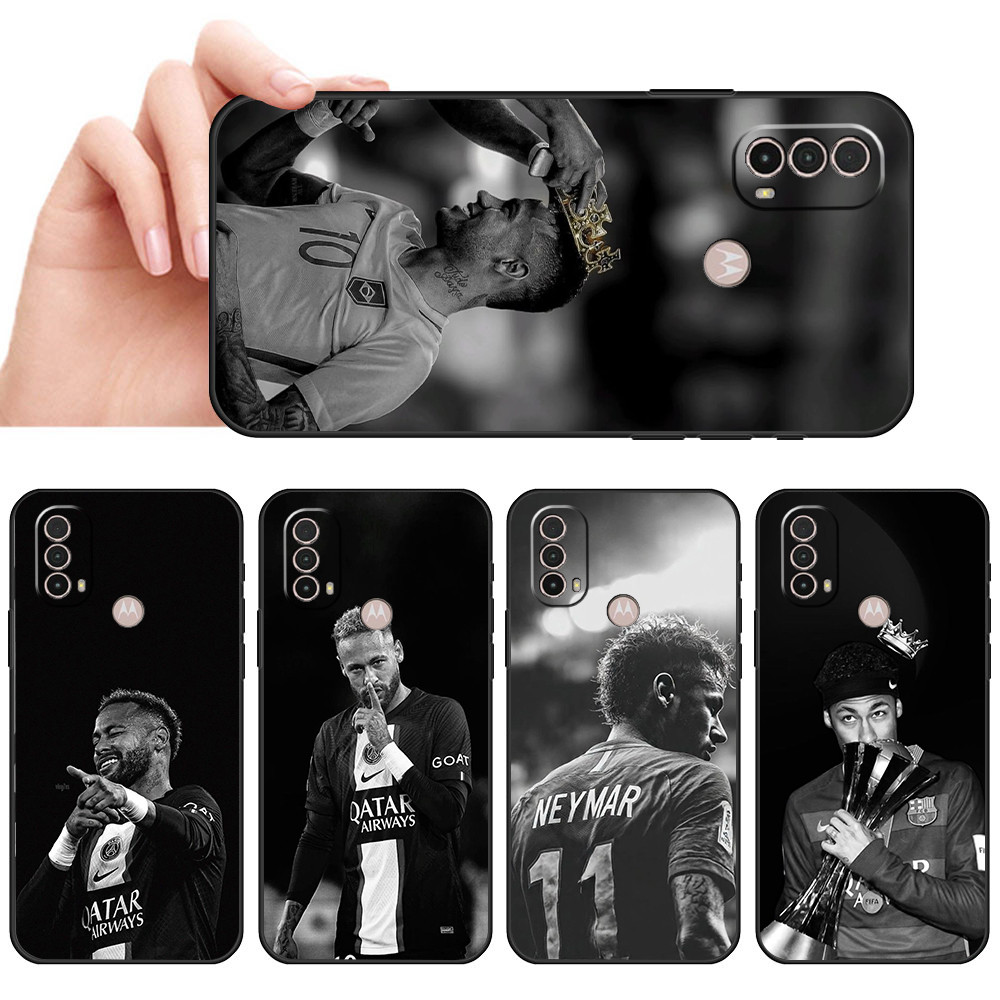 Capa De Telefone Preta Macia Para Moto E7 Plus E7i POWER E13 E20 E22 E40 G9 Play Fotografia arte preto Farelo esportivo