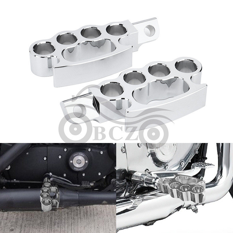 Acessórios da motocicleta adequados para Harley 883 XL1200 48 modificado CNC Retro pedal traseiro gato garra pedal