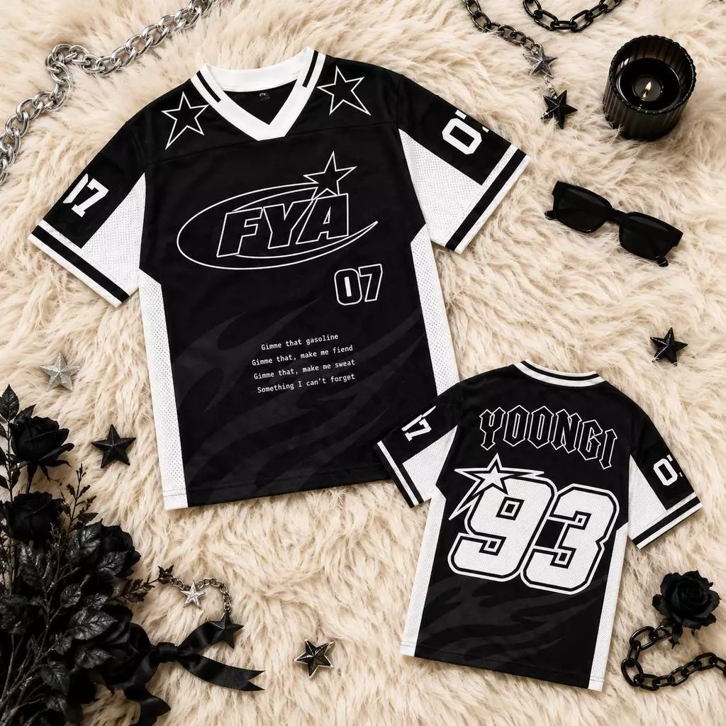 Camisa De Futebol Yoongi Agust D Kpop , Produto De Concerto FYA 93 — imagem 1