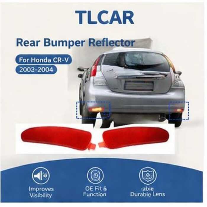 TLCAR Refletor De Para-Choque HONDA S9A 2002 2003 2004 Luz Nevoeiro Freio Traseiro Lâmpada Traseira CRV RD5