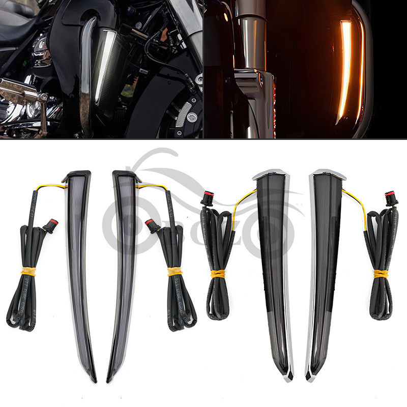 Adequado para Harley carro-chefe deslizando leggings luzes do carro CVO estrada rei rua luzes duplas deslizando leggings
